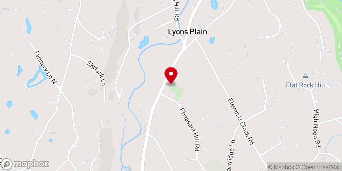 Map showing location of Weston Food Pantry