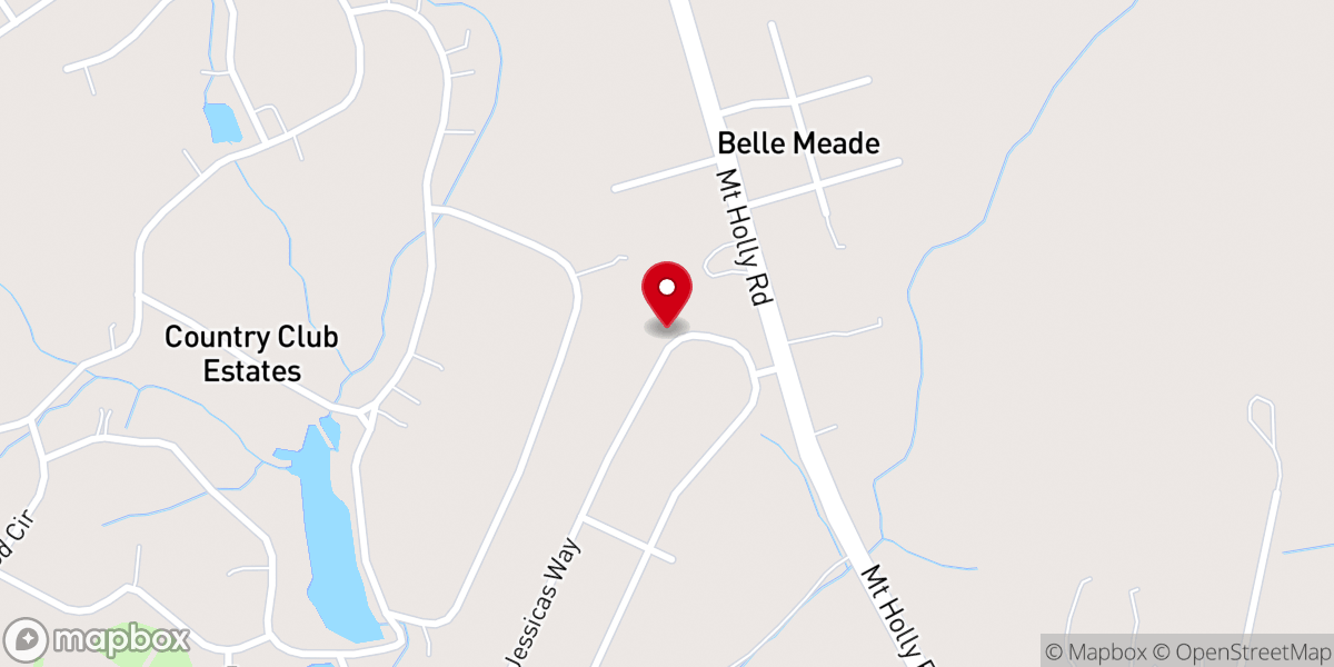 Map showing location of Rock Hill Pentecostal Holiness Church