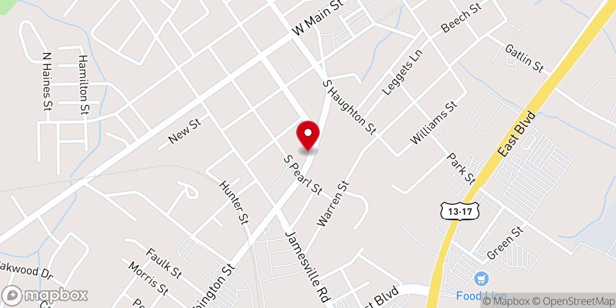 Map showing location of Church of Lord Jesus Christ