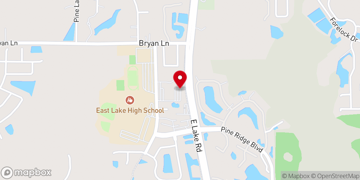 Map showing location of Calvary Church - East Lake