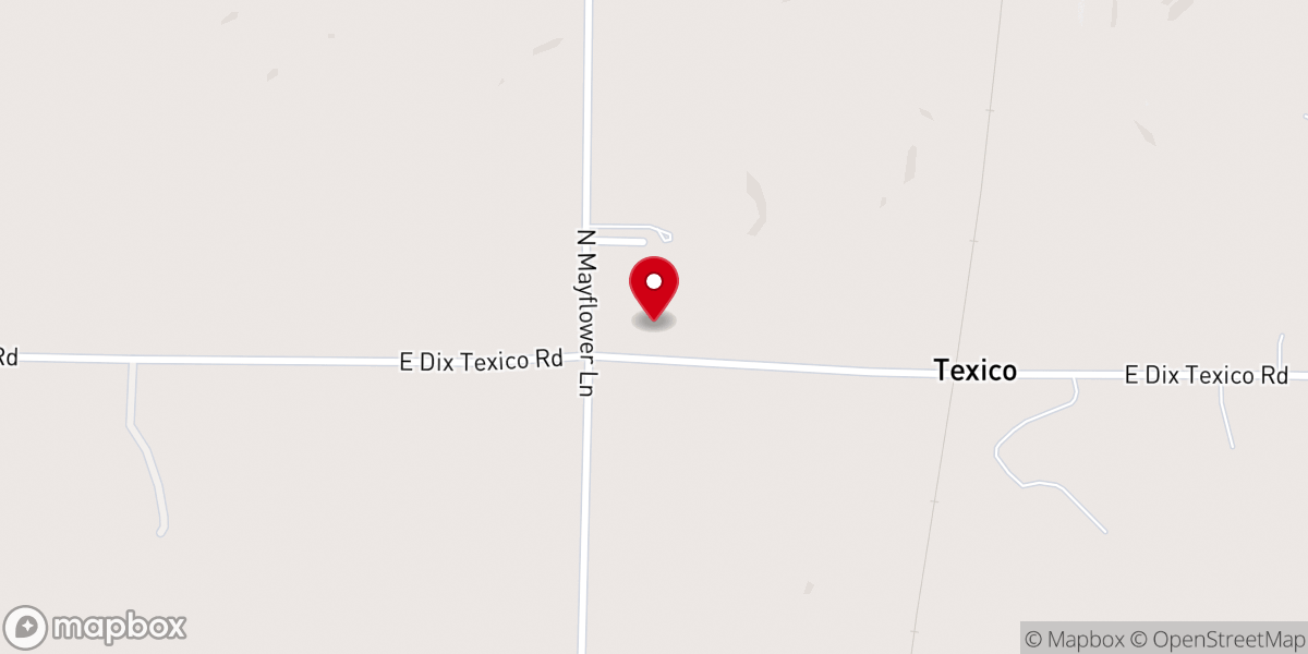 Map showing location of Antioch Christian Church