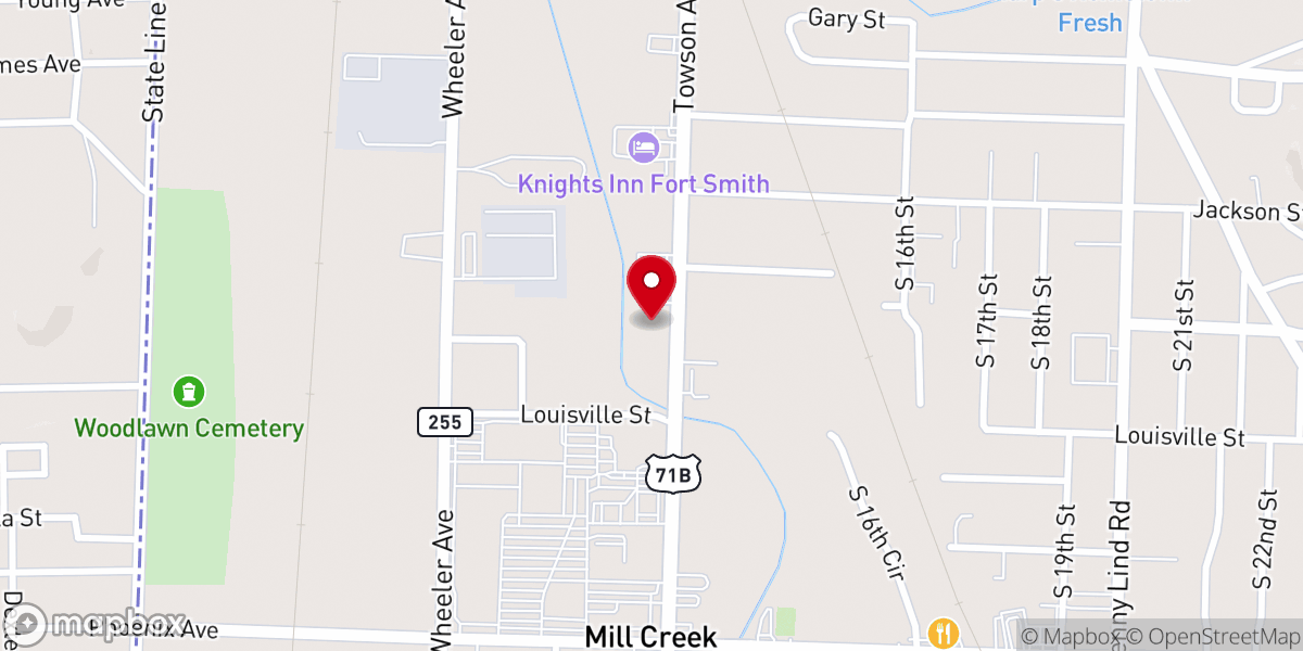 Map showing location of The Healing Place