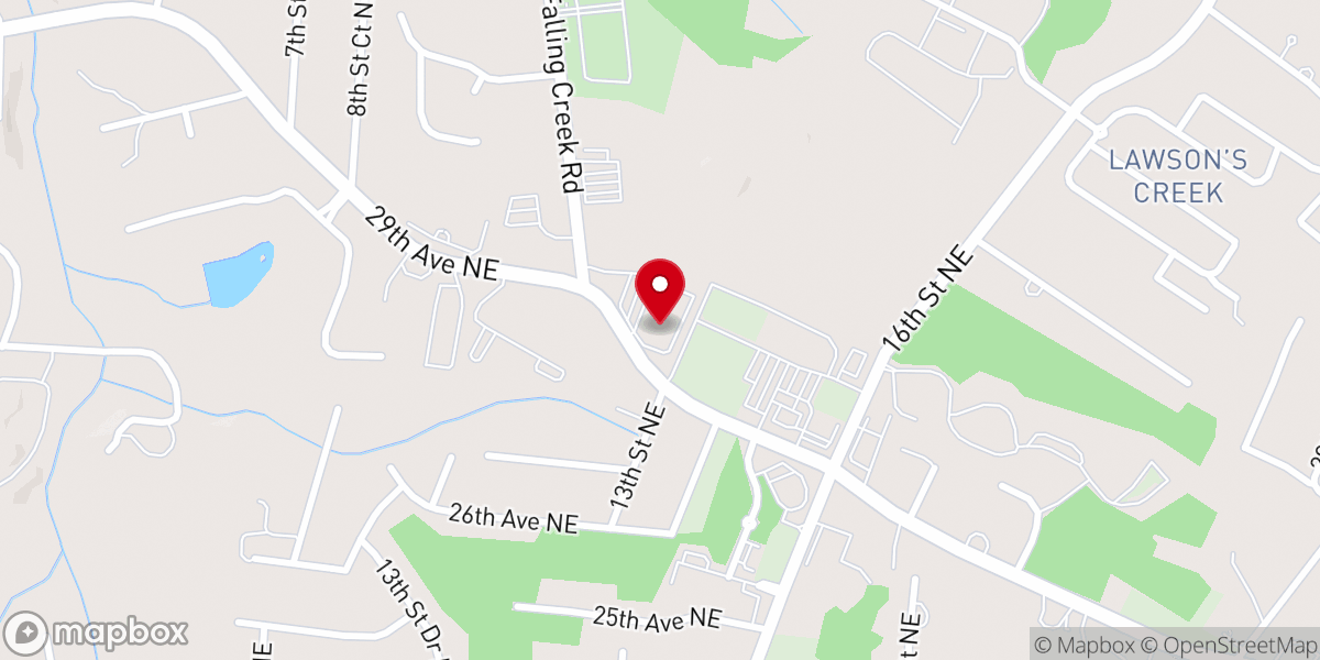 Map showing location of Tabernacle Baptist Church
