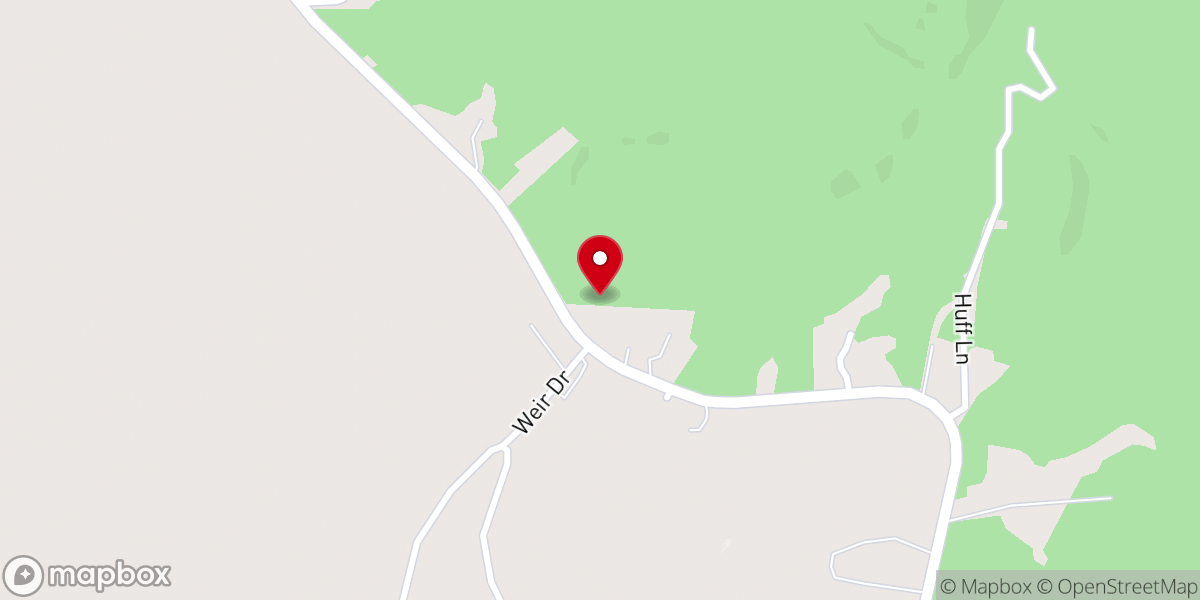 Map showing location of Happy Grove Church of God