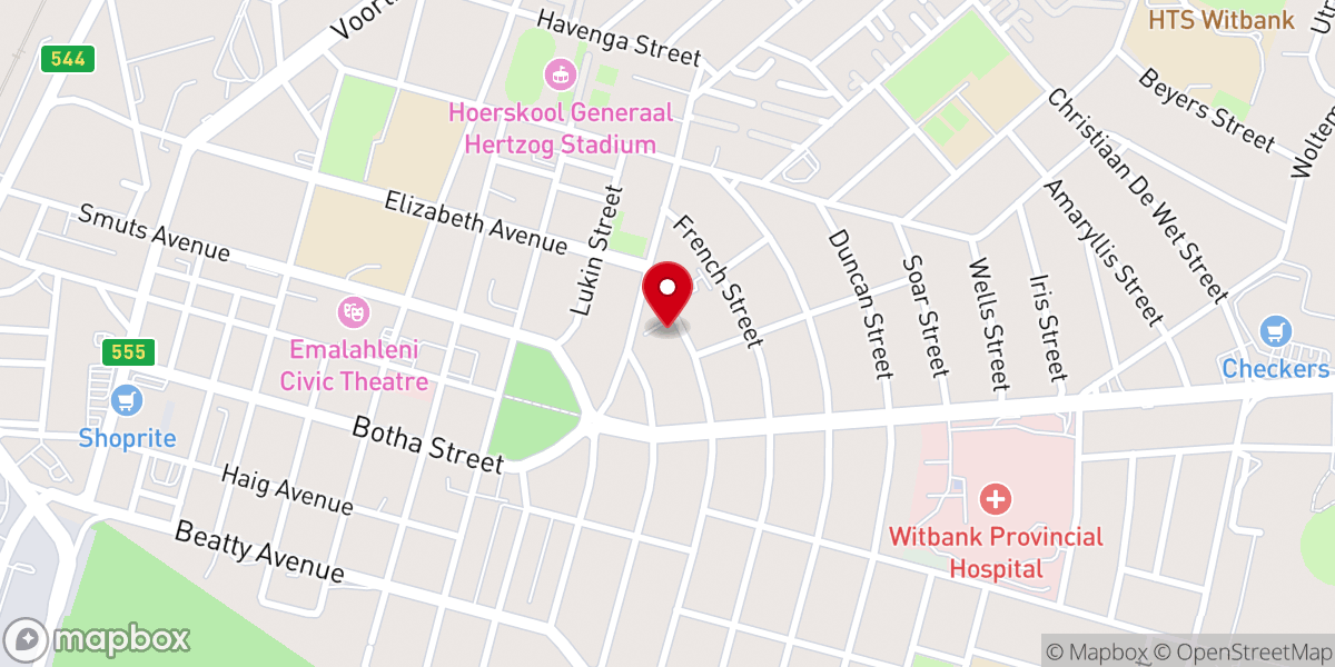 Map showing location of Catholic Cathedral of Christ the King