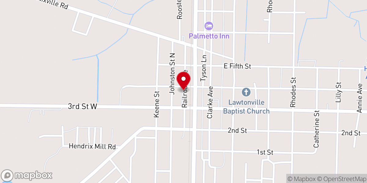 Map showing location of Second Thankful Mssnry Baptist