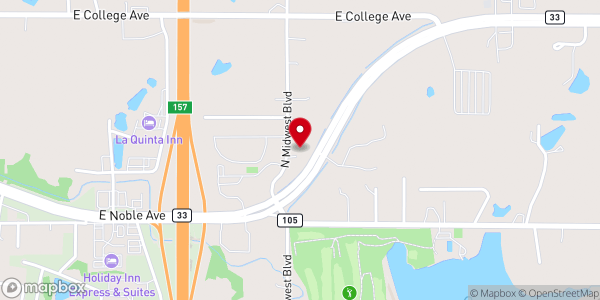 Map showing location of Guthrie Church of the Nazarene