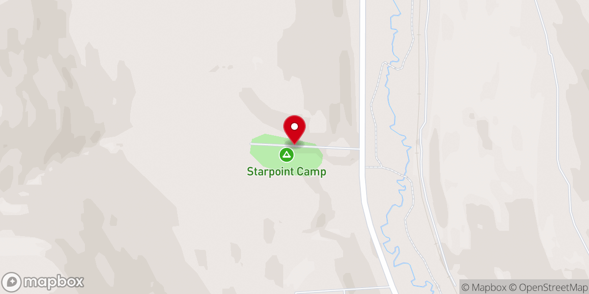Map showing location of Starpoint Recreation Camp