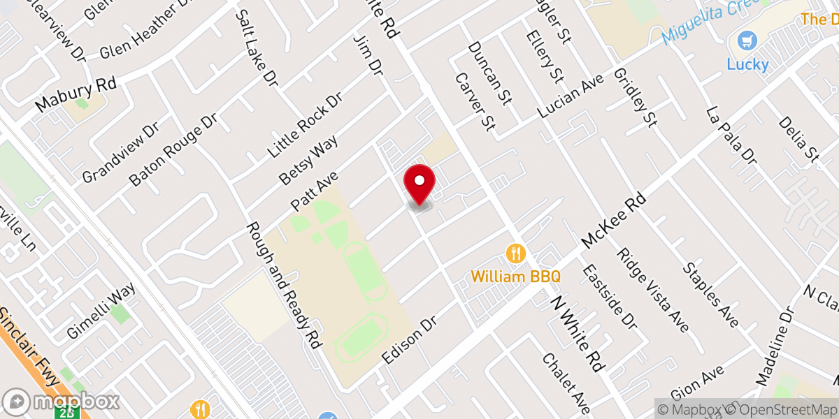 Map showing location of San Jose Vietnamese Church