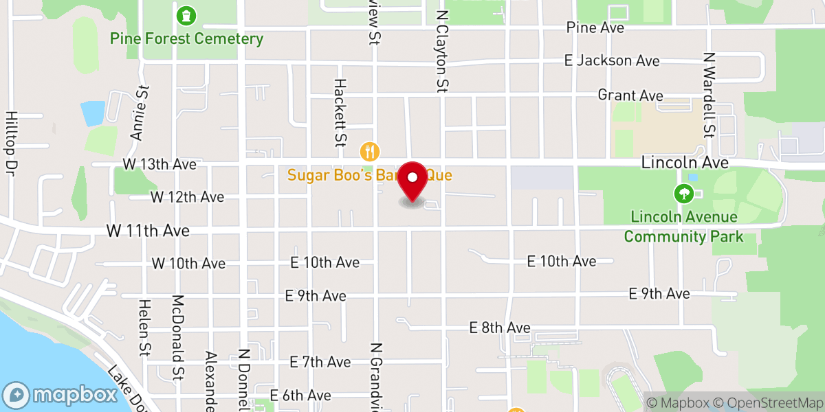 Map showing location of Saving Faith Baptist Church