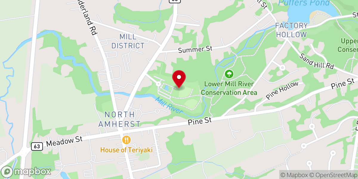 Map showing location of Mill River Recreation Area