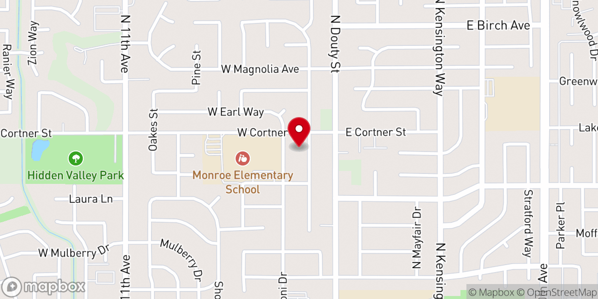 Map showing location of First Christian Reformed Church