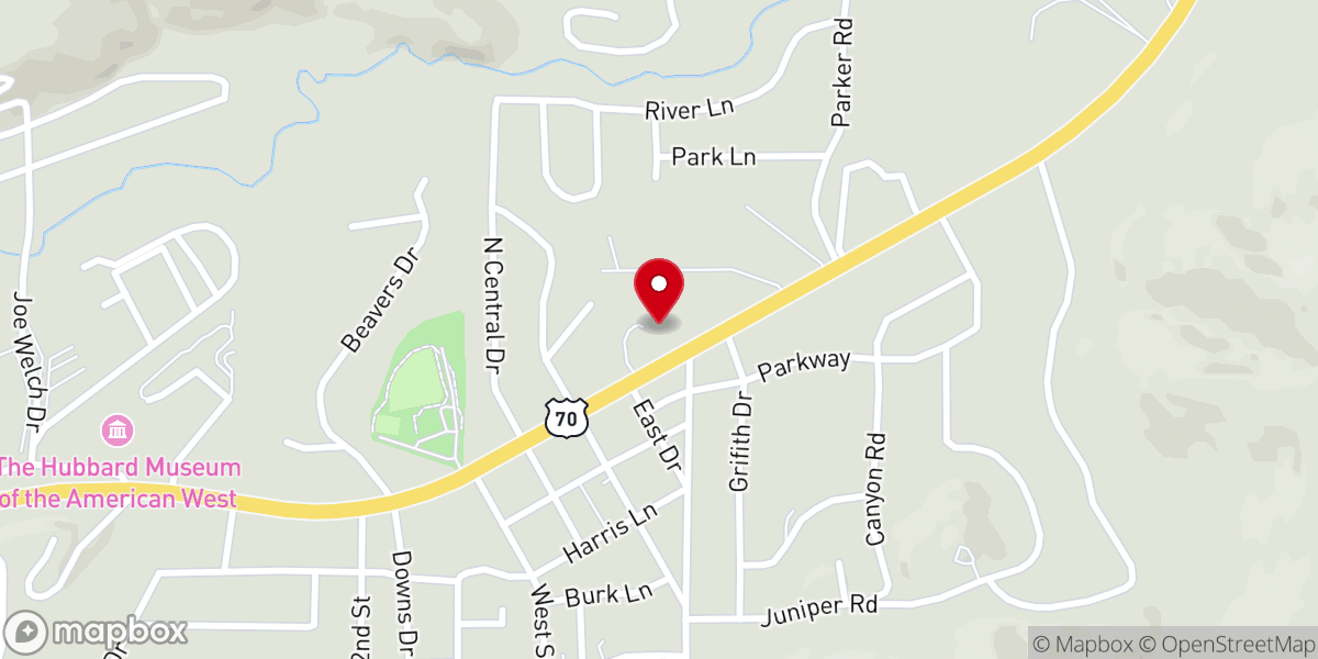 Map showing location of First Baptist Church-Ruidoso Dwns