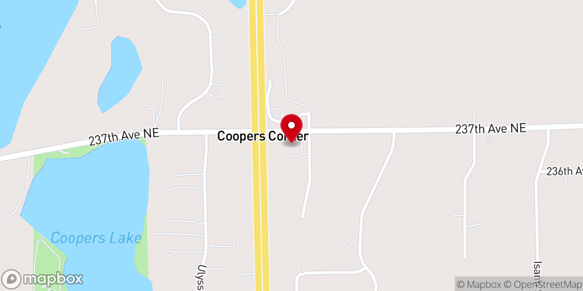 Map showing location of Living Hope Church
