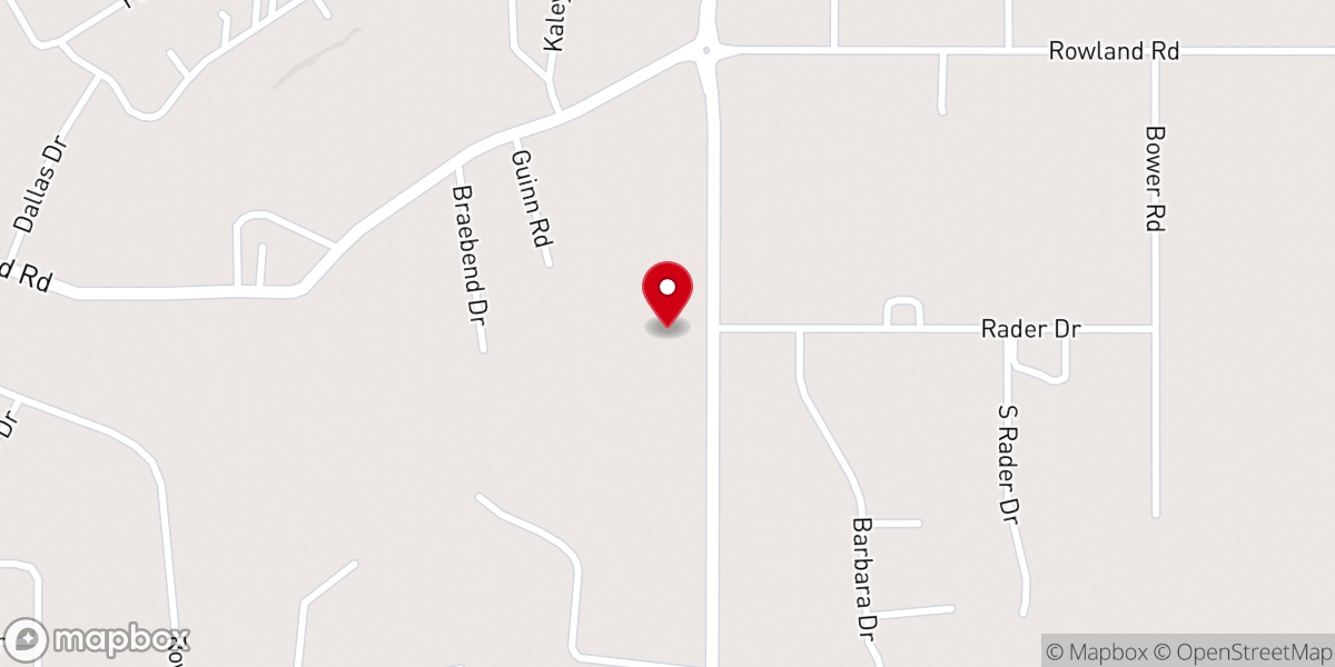 Map showing location of Love Road Church