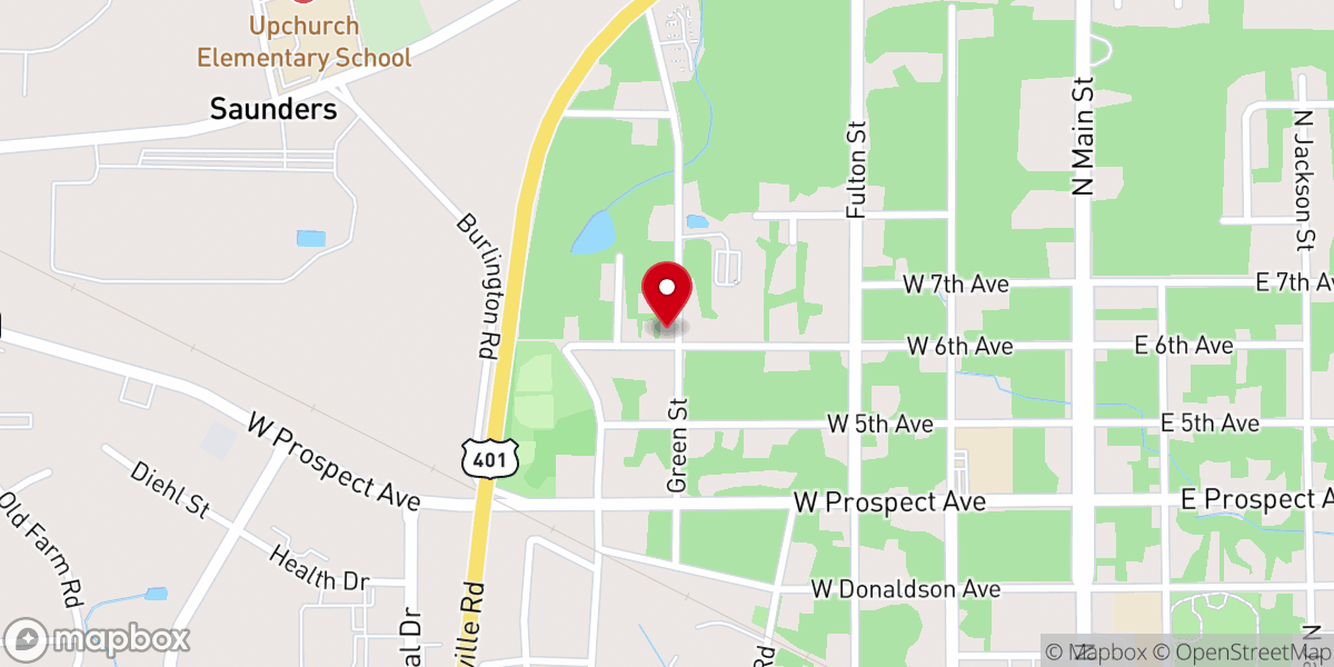 Map showing location of Abundant Harvest Ministries