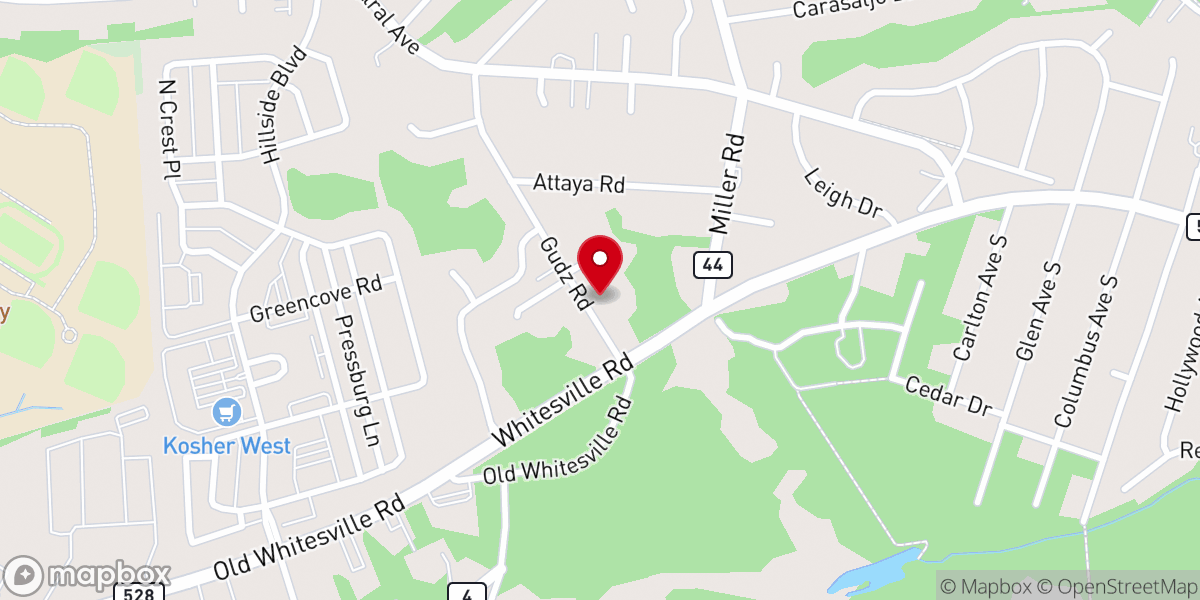 Map showing location of Bais Medrash of Central Jersey Inc