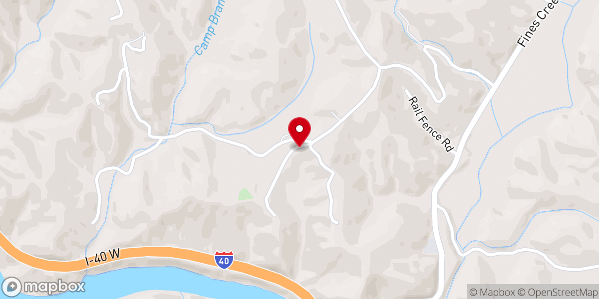 Map showing location of Shelton Laurel Chapel