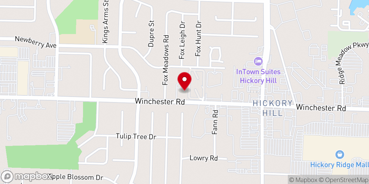 Map showing location of Resurrection Community Church of God