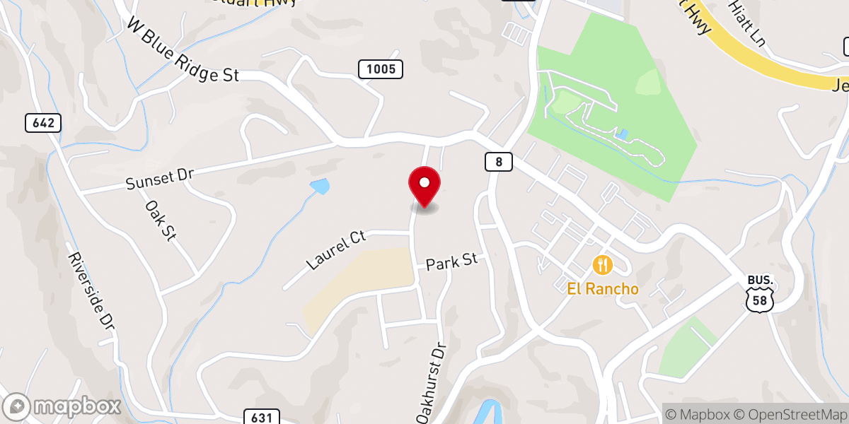 Map showing location of Stuart Presbyterian Church