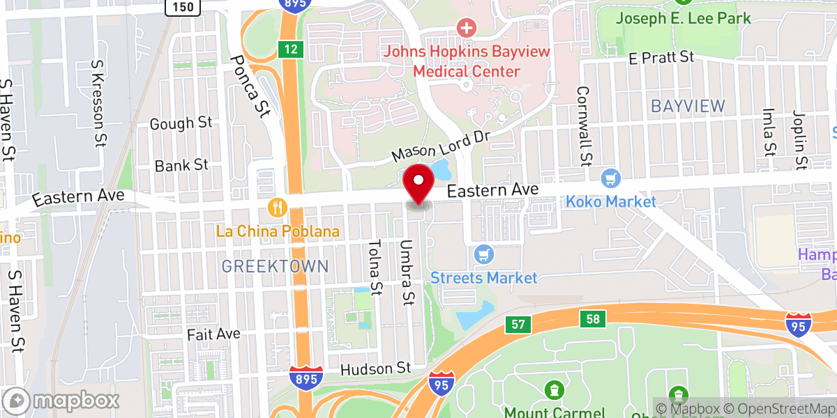 Map showing location of Destiny Church Inc