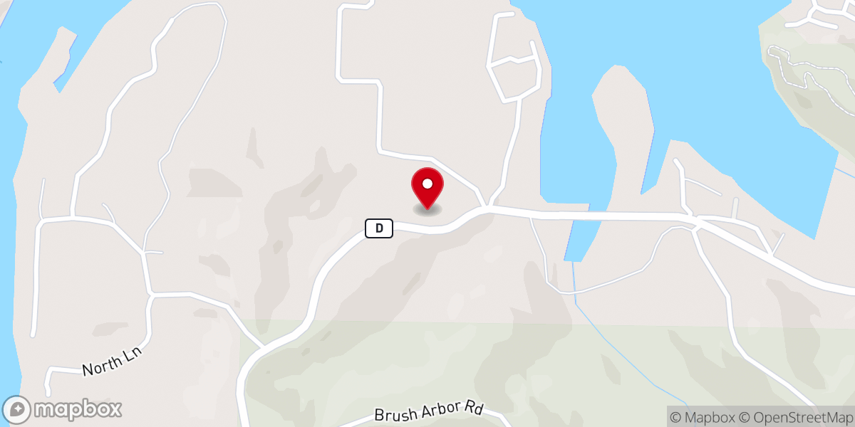 Map showing location of Webster Grove Church