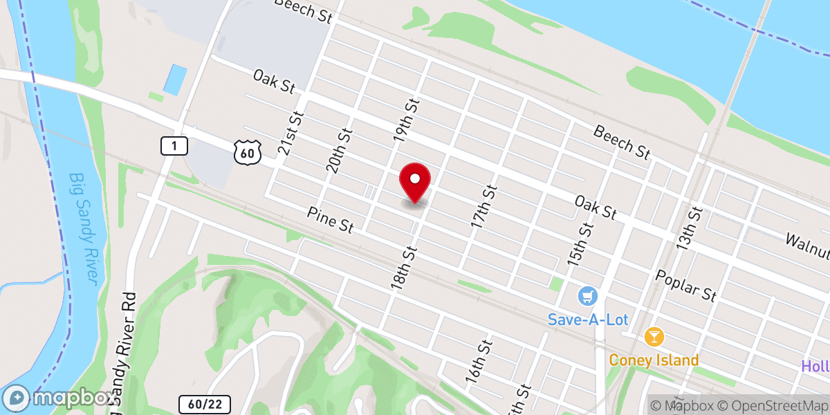 Map showing location of Church of Christ