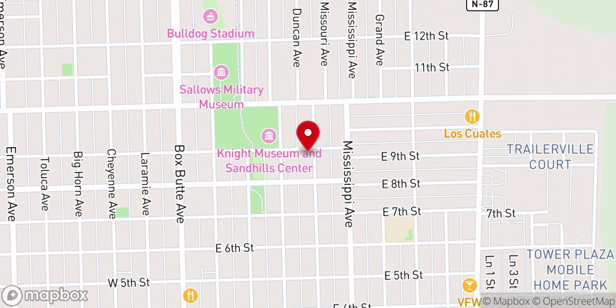 Map showing location of Alliance Christian Church