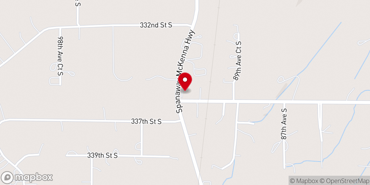 Map showing location of Cowboy Baptist Church