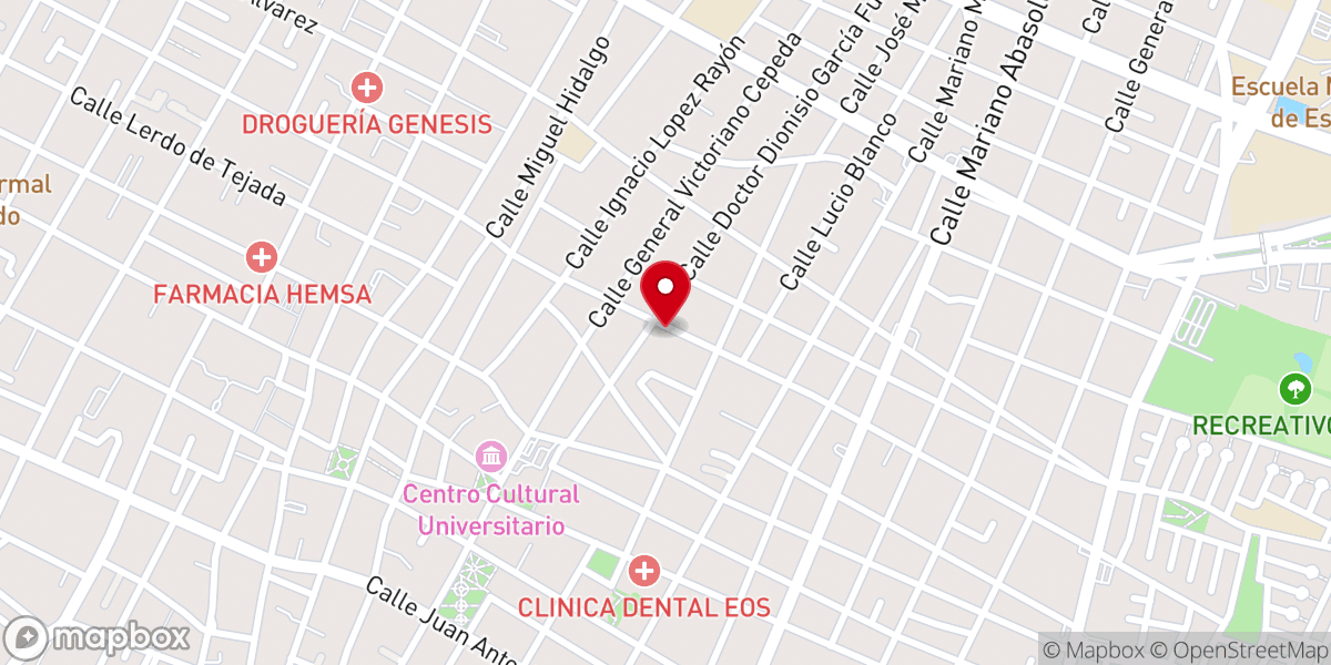 Map showing location of Templo Smirna