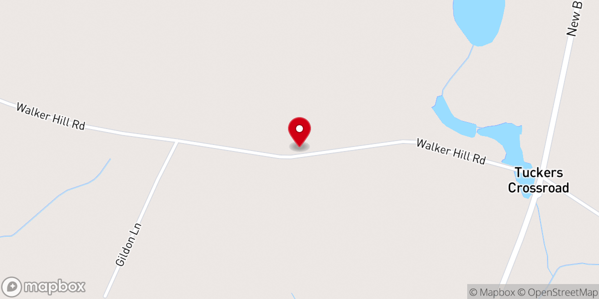 Map showing location of Cullen Grove Church