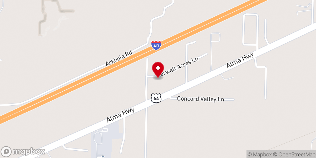 Map showing location of Partner 135 Advance Inc