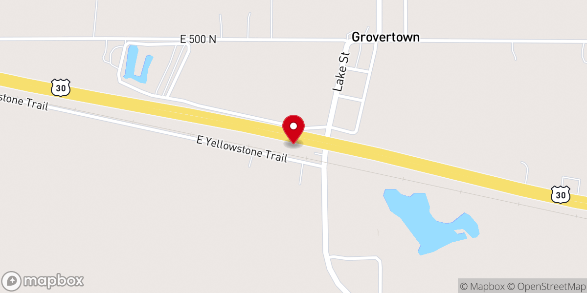 Map showing location of Indiana Hope Center