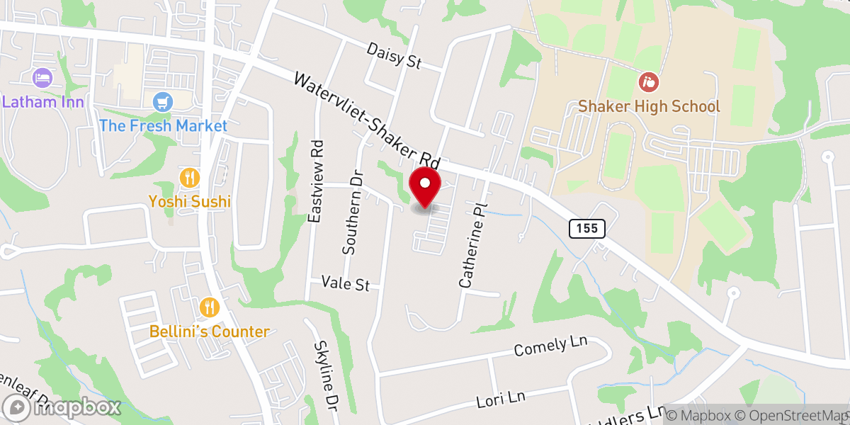 Map showing location of Our Lady of the Assumption Church
