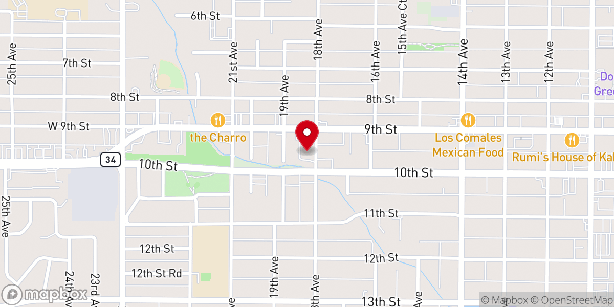 Map showing location of Upper Room Ministries