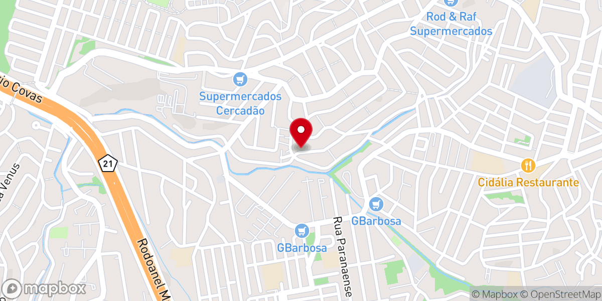 Map showing location of Igreja Pentecostal Casa de Oração para todos os povos