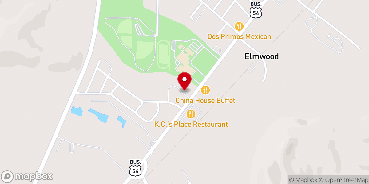 Map showing location of Trinity Lutheran Church