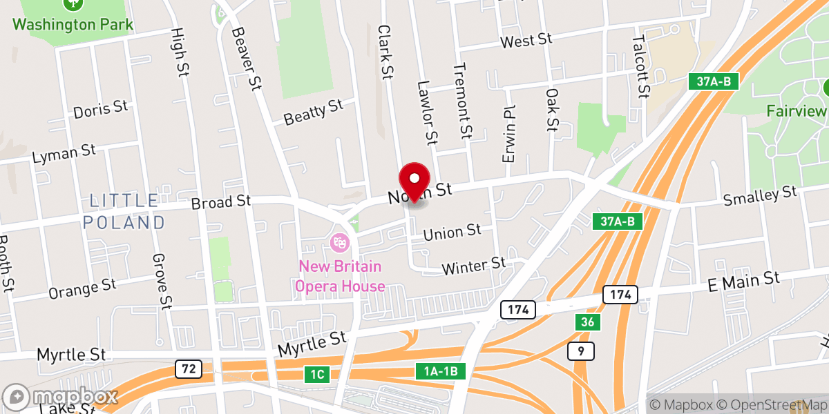 Map showing location of St Ann's Rectory