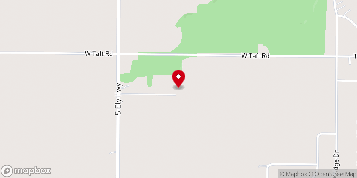 Map showing location of Wildwood Mennonite Church
