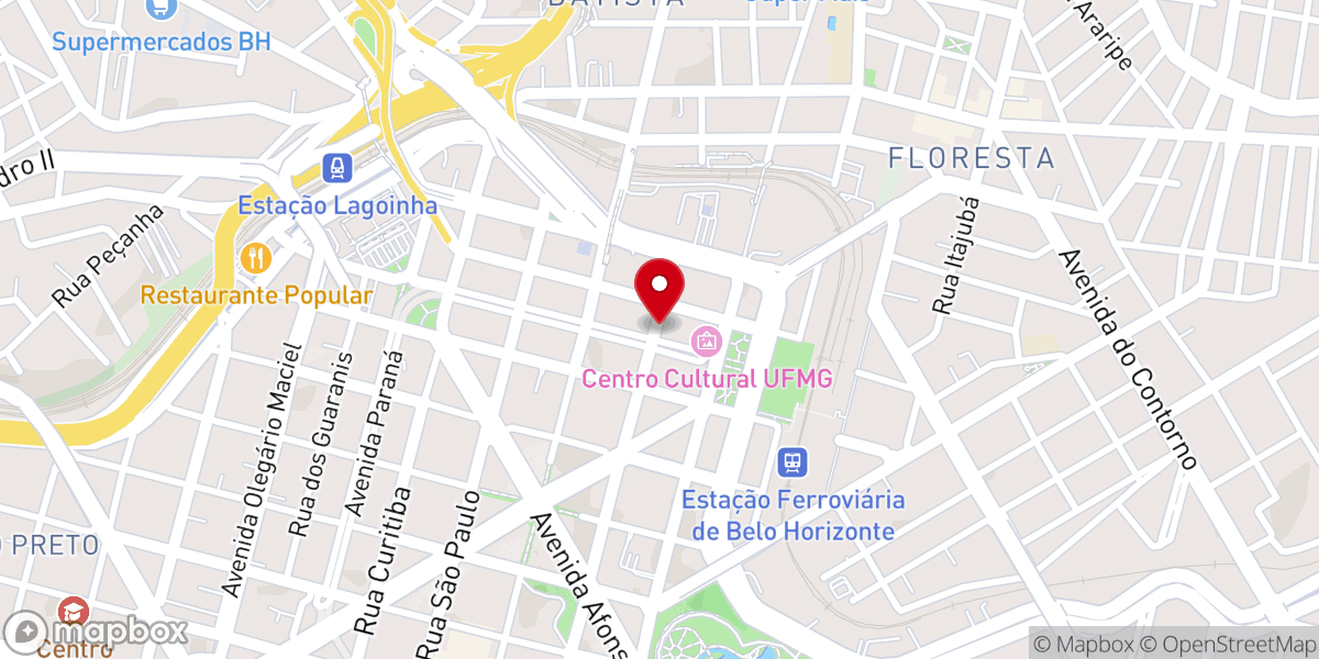Map showing location of Santuario Pentecostal