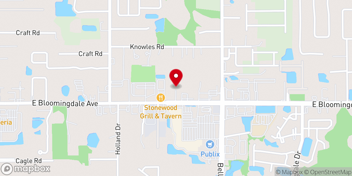 Map showing location of Presbyterian Church of Bloomingdale
