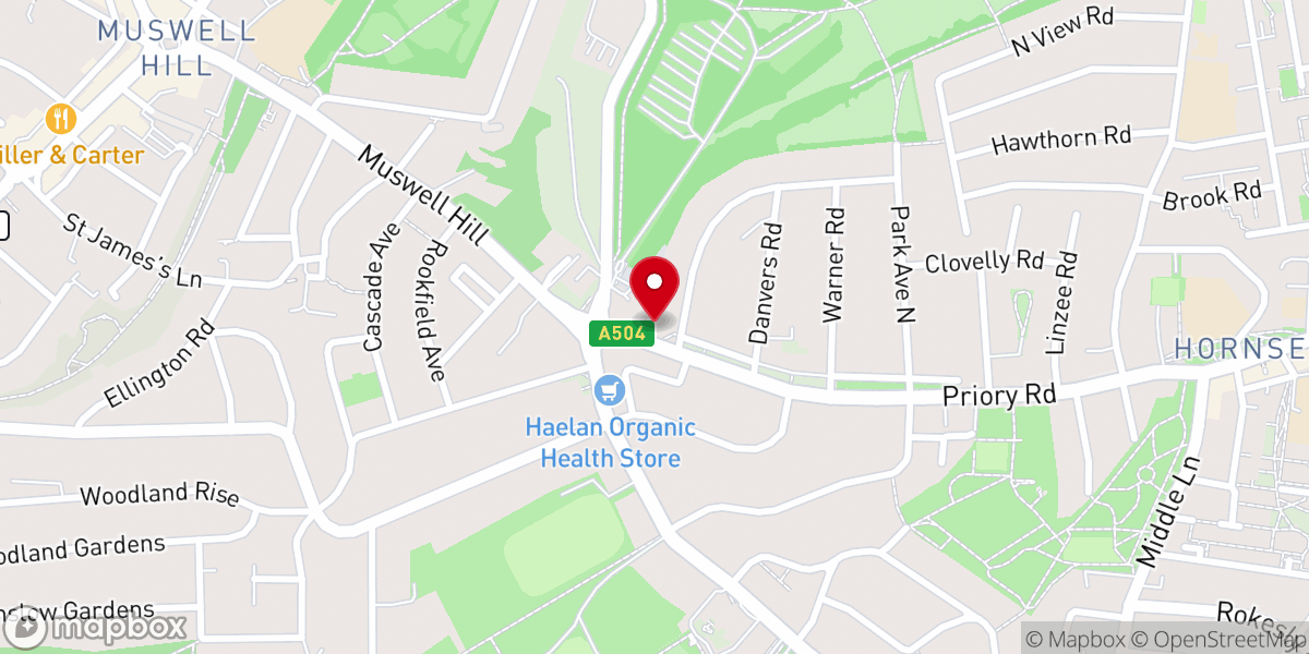 Map showing location of Priory Common Orchard