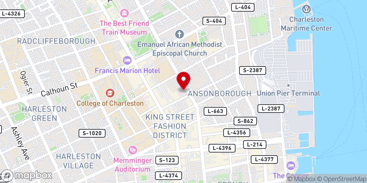 Map showing location of Trinity United Methodist Church