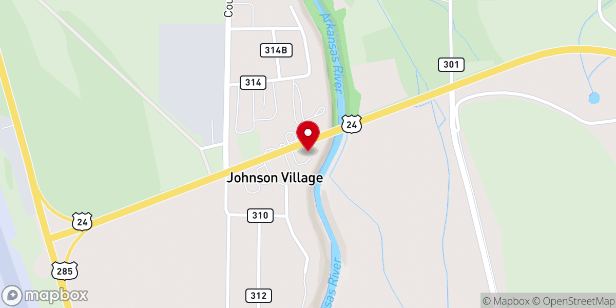 Map showing location of American Adventure Expeditions - Whitewater Rafting