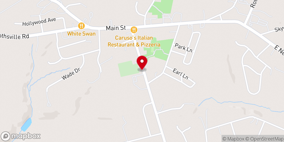 Map showing location of Jerusalem Evangelical Lutheran Church