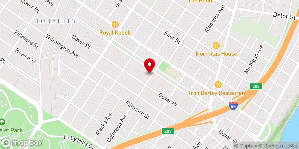 Map showing location of New Covenant Methodist Church