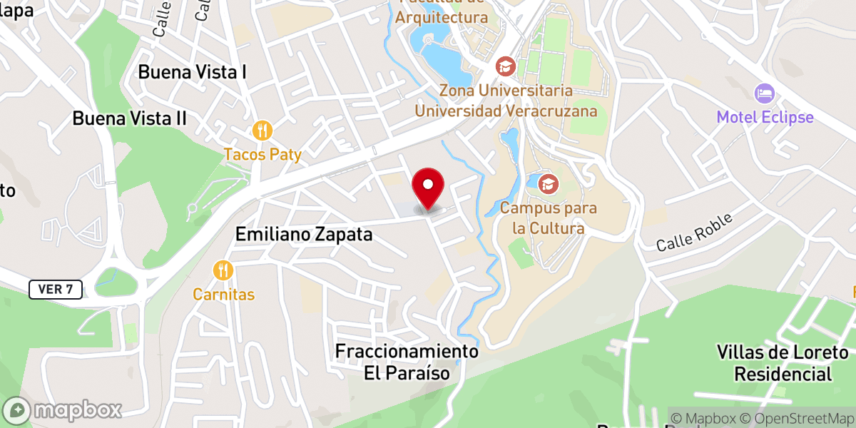 Map showing location of Iglesia Cristiana Betania Templo Evangélico Asambleas de Dios