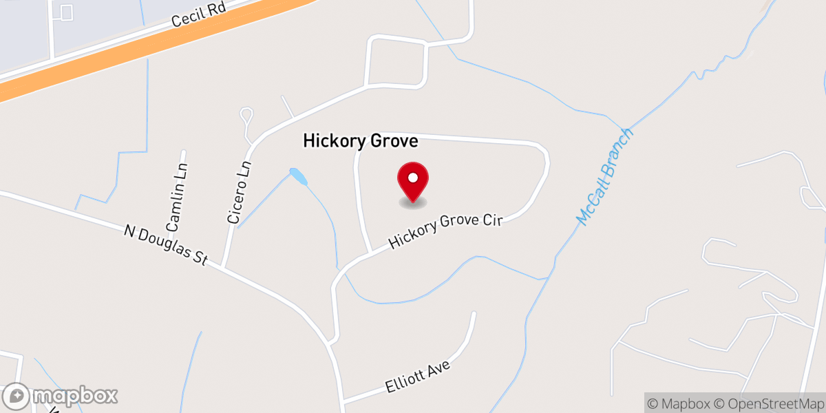 Map showing location of Christ Hand of Mercy Apostolic Church