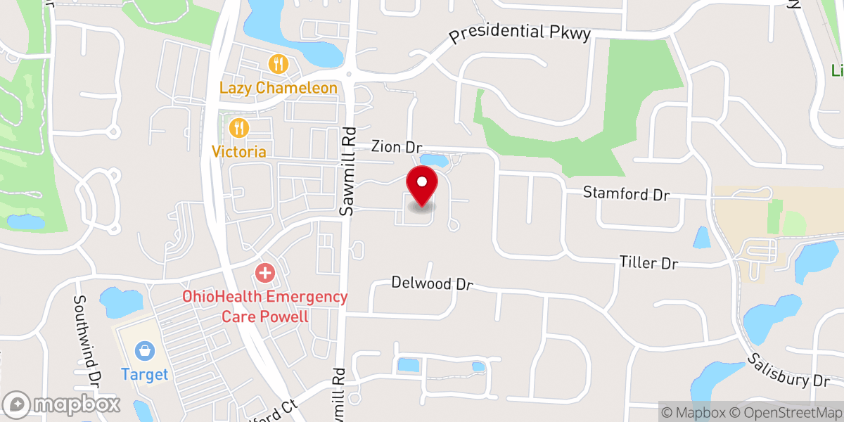 Map showing location of School Ministries Ohio Inc