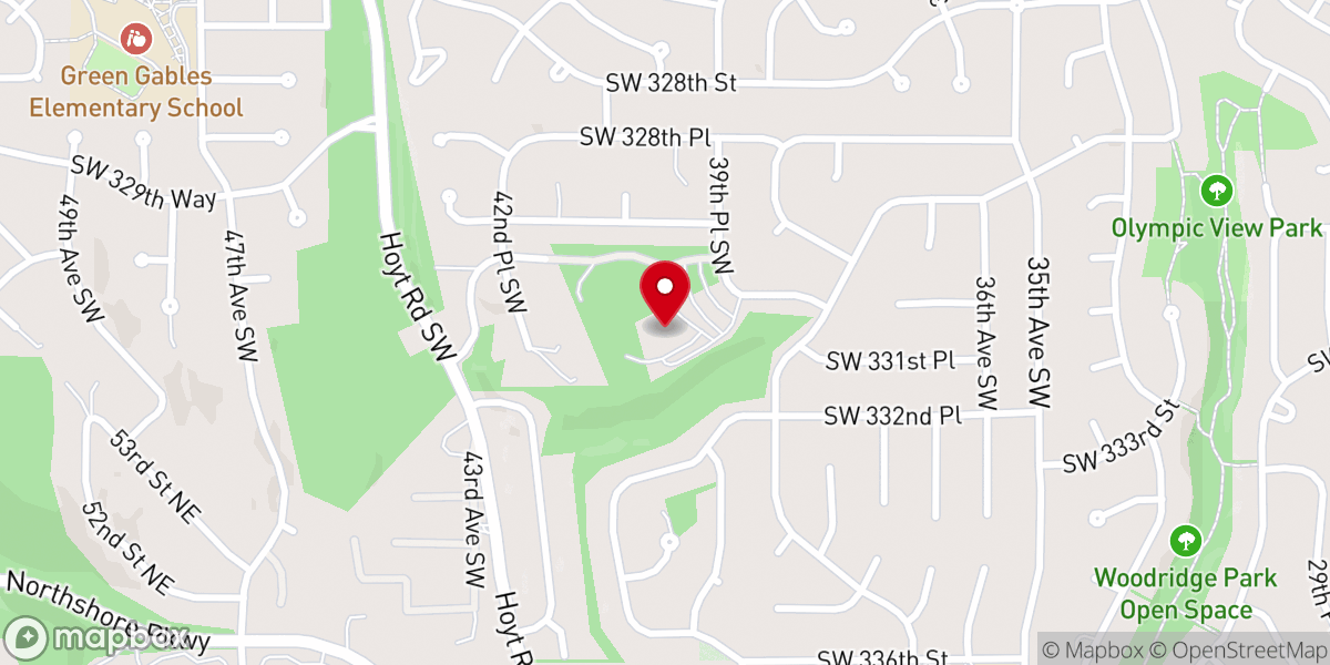 Map showing location of St. Theresa's Parish